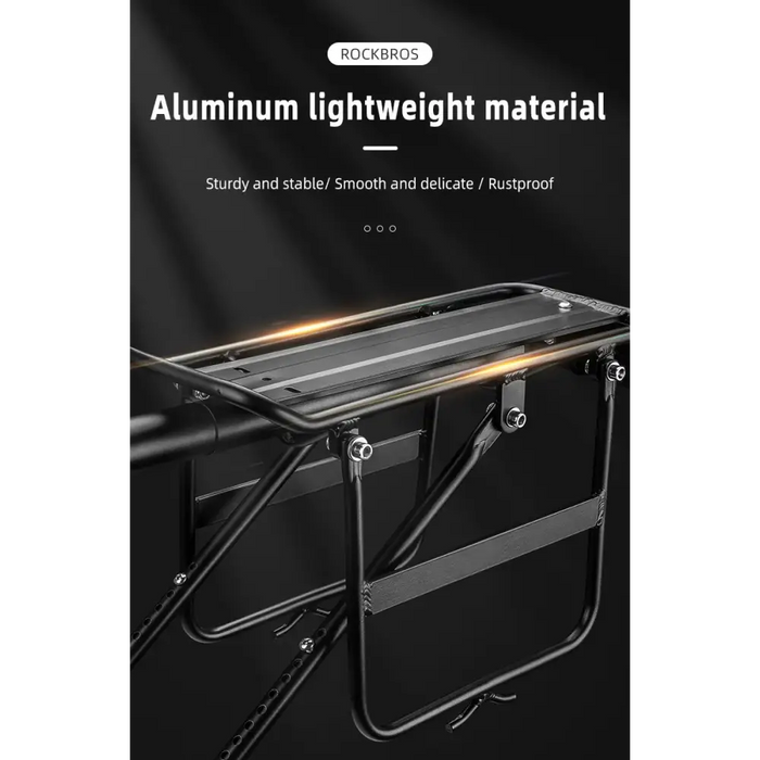 Rockbros 33210004001 bicycle rack with shelf - black - Sport products<<<HurtelXML&&&Racks and trunksSIR-BAG<<<Bicycles