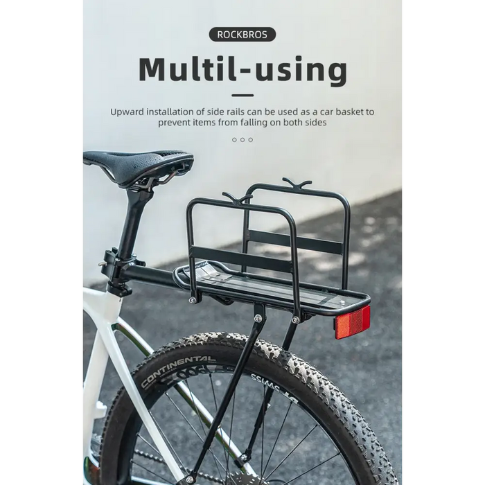 Rockbros 33210004001 bicycle rack with shelf - black - Sport products<<<HurtelXML&&&Racks and trunksSIR-BAG<<<Bicycles