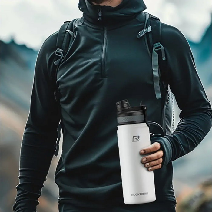Rockbros 35210029005 thermal bicycle bottle for drinks 550 ml - white - Sport products<<<HurtelXML&&&Exhibition