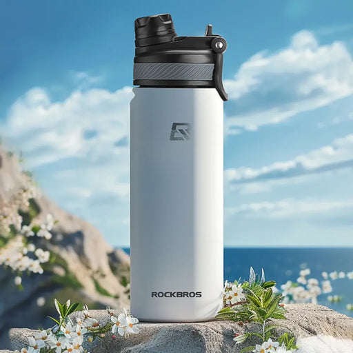 Rockbros 35210029005 thermal bicycle bottle for drinks 550 ml - white - Sport products<<<HurtelXML&&&Exhibition