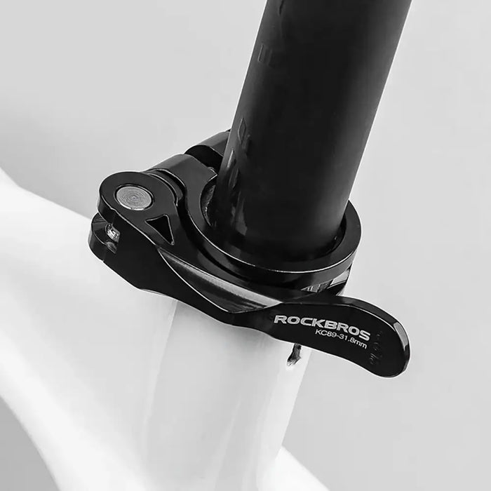 Rockbros 41210092001 bicycle seat clamp with quick release - black - Spare parts<<<HurtelXML
