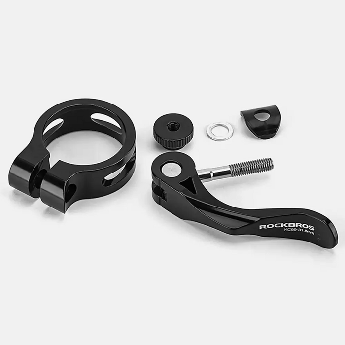 Rockbros 41210092001 bicycle seat clamp with quick release - black - Spare parts<<<HurtelXML