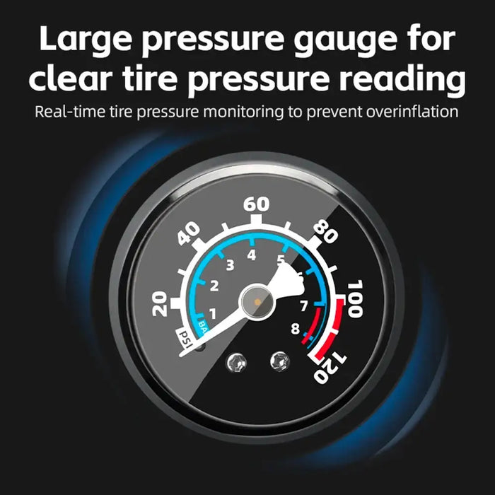 Rockbros 42310006001 bicycle pump with pressure gauge - black - Sport products<<<HurtelXML&&&PumpsSIR-POM<<<Bicycles