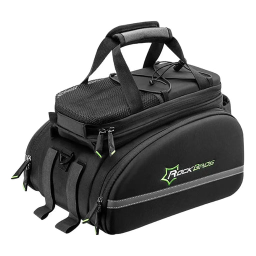 Rockbros A6-03BK bicycle bag for trunk 35 l with fold-out pockets - black - Sport products<<<HurtelXML