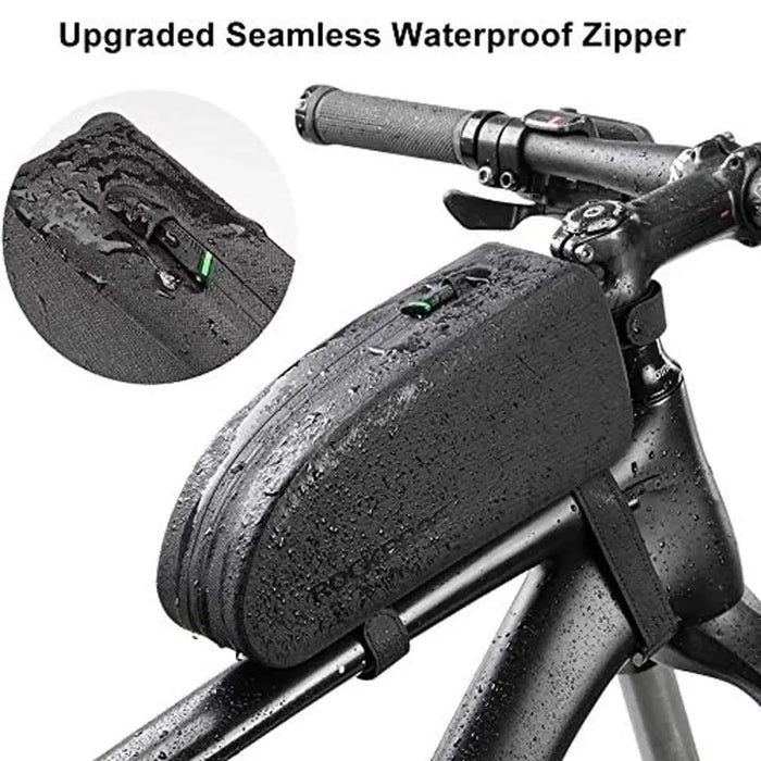 Rockbros AS-019-1 bicycle frame bag waterproof 1.6 l - black - Sport products<<<HurtelXML&&&Bags