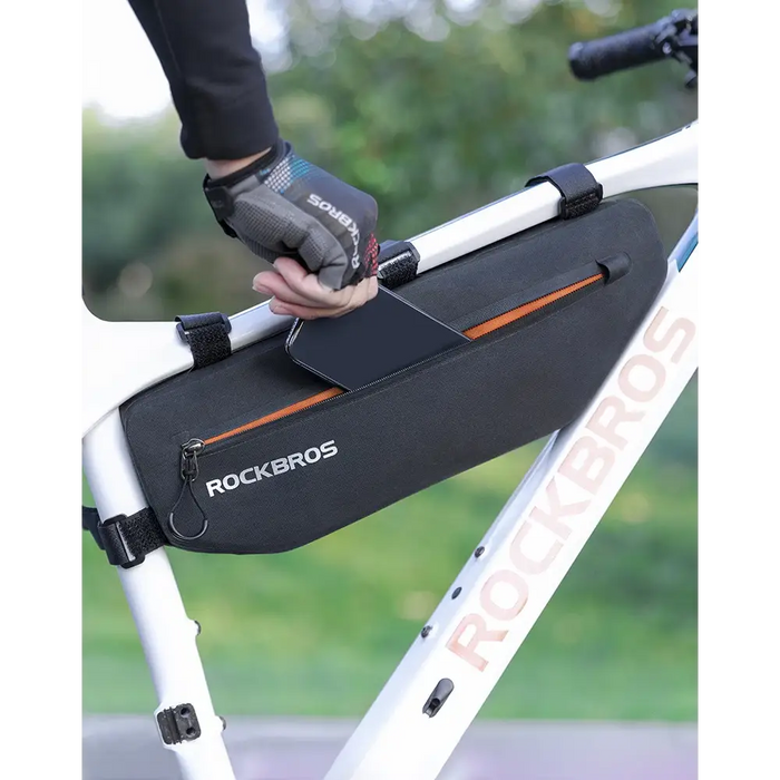 Rockbros AS-043 bicycle bag with Velcro 3l - black - Sport products<<<HurtelXML&&&Bags and panniersSIR-TOR<<<Bicycles