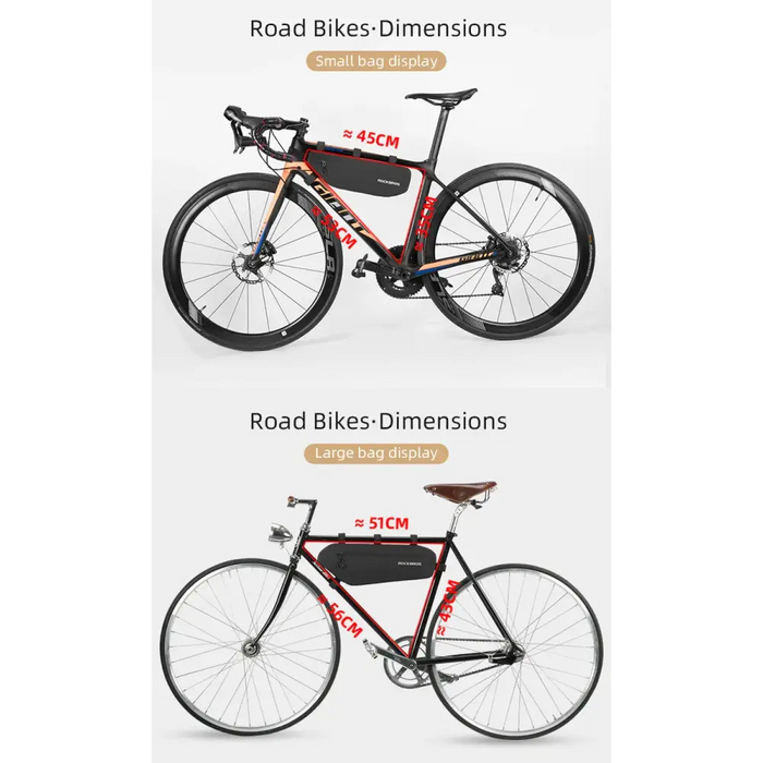 Rockbros AS-043 bicycle bag with Velcro 3l - black - Sport products<<<HurtelXML&&&Bags and panniersSIR-TOR<<<Bicycles