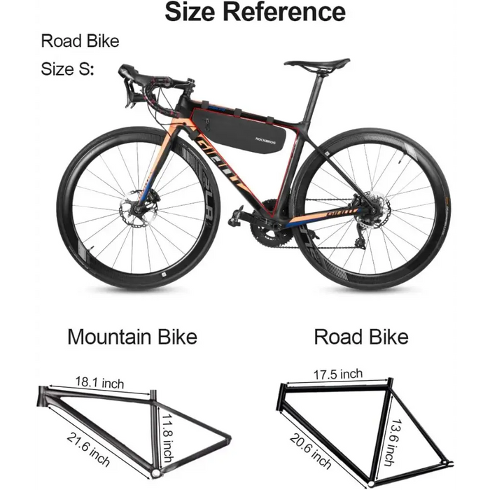 Rockbros AS-043 bicycle bag with Velcro 3l - black - Sport products<<<HurtelXML&&&Bags and panniersSIR-TOR<<<Bicycles