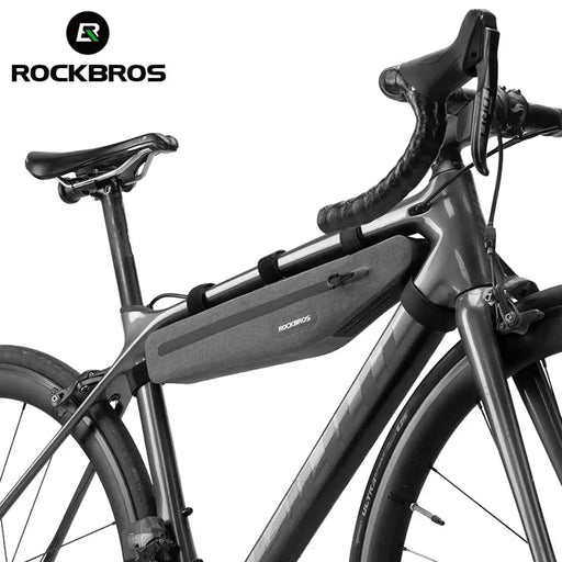 Rockbros AS-052 waterproof bicycle bag for frame - gray - Sport products<<<HurtelXML&&&Bags
