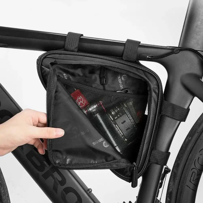 Rockbros B39-2 waterproof bicycle bag for frame - black - Sport products<<<HurtelXML&&&Bags