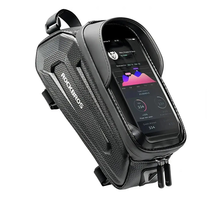 Rockbros B68-1 armored bicycle bag with phone pocket 1.7l - black - Sport products<<<HurtelXML&&&Bags