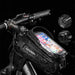 Rockbros B68 bicycle bag for armored frame with phone pocket and cover 1.7l - black - Sport products<<<HurtelXML&&&Bags