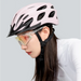 Rockbros Bike Helmet with Visor Detachable UV Goggles Detachable Visor Unisex - Pink - Sport products<<<HurtelXML