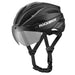 Rockbros Bike Helmet with Visor Detachable UV Protective Goggles Unisex - Black/Brown - Sport products<<<HurtelXML