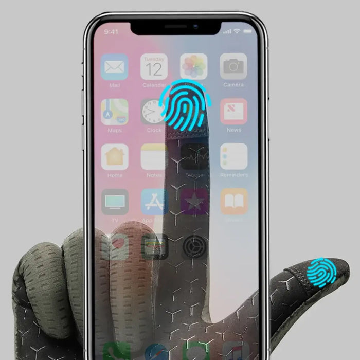 Rockbros Breathable Full Finger Cycling Gloves Size: XXL - Green - Cycling gloves<<<HurtelXML