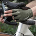 Rockbros Breathable Short Finger Cycling Gloves Size: S - Green - Cycling gloves<<<HurtelXML