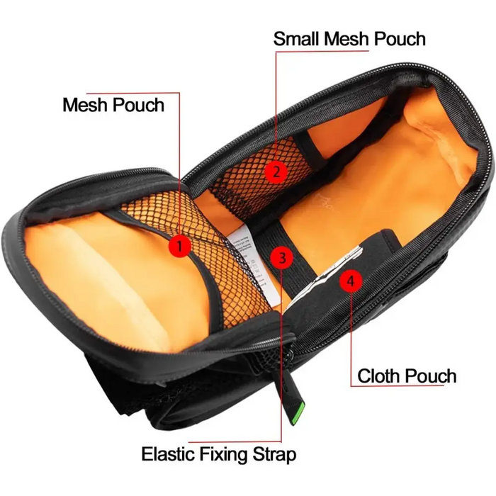 Rockbros C7-1 waterproof bicycle bag with saddle mounting 1.5l - black - Sport products<<<HurtelXML