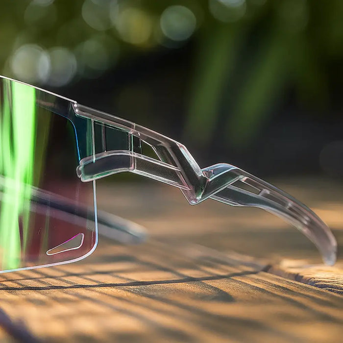 Rockbros Cycling Glasses Photochromic with UV Protection and Corrective Insert Clear - Purple - Sport