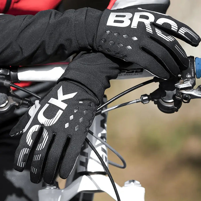 Rockbros cycling gloves insulated long size: L - black and gray - Cycling gloves<<<HurtelXML