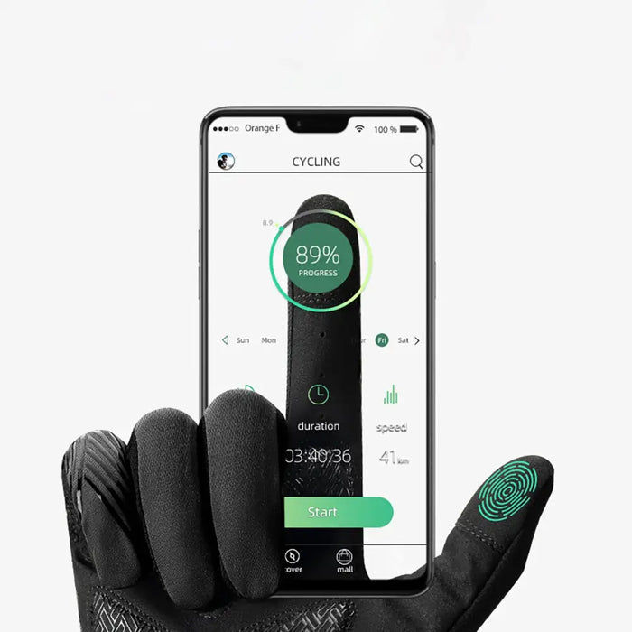 Rockbros cycling gloves spring/summer/autumn full size: M - black - Cycling gloves<<<HurtelXML