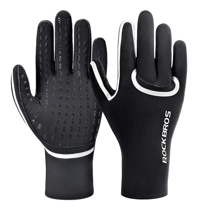 Rockbros full waterproof cycling gloves size: S/M - black - Cycling gloves<<<HurtelXML