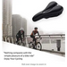 Rockbros LF047-S silicone gel bicycle seat cover size M - black - Sport
