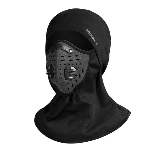 Rockbros LF7127-1 New Velvet Sports Balaclava with Filter - Black - Sport products<<<HurtelXML