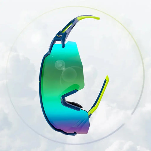 Rockbros Polarized Cycling Glasses with UV Protection and Corrective Insert Blue Lenses - Blue - Sport