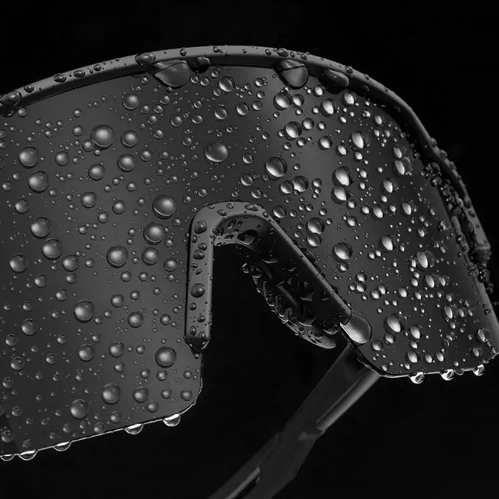 Rockbros Polarized Cycling Glasses with UV Protection and Corrective Insert 14120008006 Gray Lenses - Black - Sport