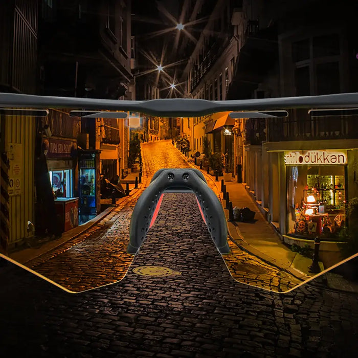 Rockbros Polarized Cycling Glasses with UV Protection and Corrective Insert - Gray - Sport