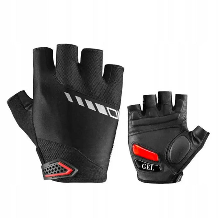 Rockbros S143-BK M cycling gloves with gel inserts - black - Cycling gloves<<<HurtelXML