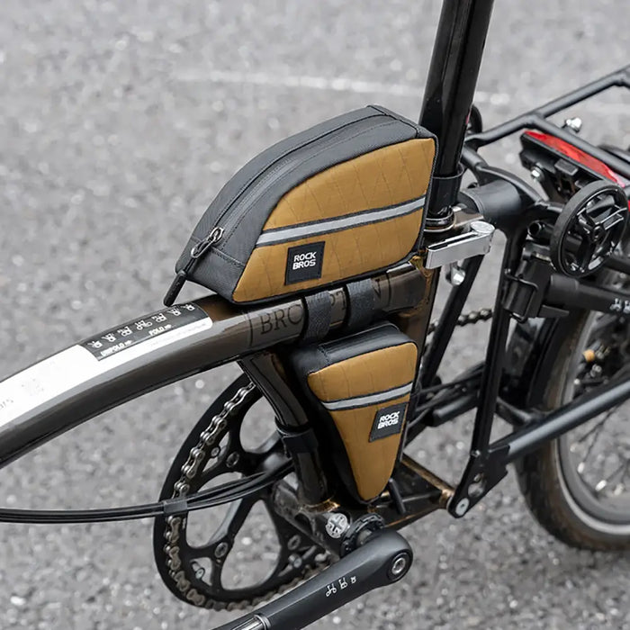 Rockbros Triangle Bike Frame Bag 0.3l - Brown - Sport products<<<HurtelXML