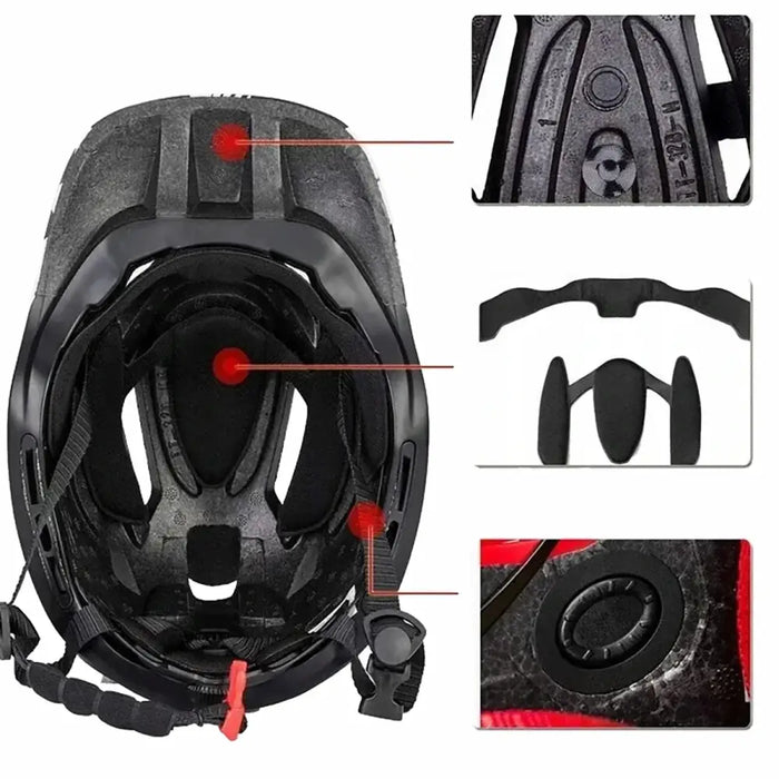 Rockbros TT-32SBPP-S children’s bicycle helmet with detachable chinbar size S - purple-pink - Sport products<<<HurtelXML