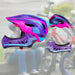 Rockbros TT-32SBPP-S children’s bicycle helmet with detachable chinbar size S - purple-pink - Sport products<<<HurtelXML