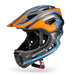 Rockbros TT-32SOBL-S children’s bicycle helmet with removable chinbar size S - black and orange - Sport