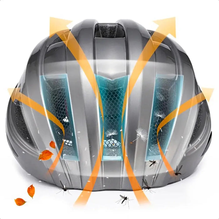 Rockbros ZK-013TI Bike Helmet Universal Size 55-60cm - Gray - Sport products<<<HurtelXML