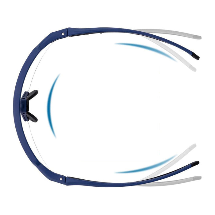 Rockbros 10174 UV400 Cycling Glasses - Blue