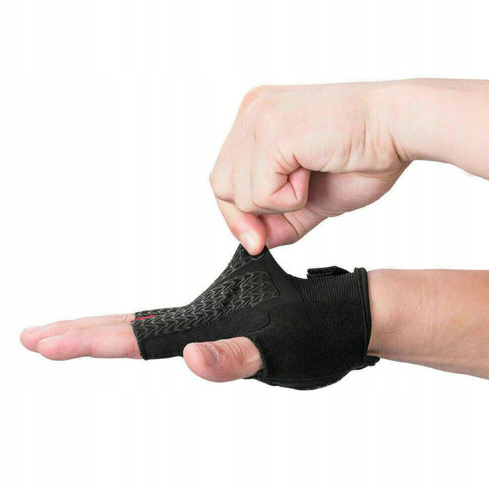 Rockbros S169BGR XXL cycling gloves with gel inserts - gray