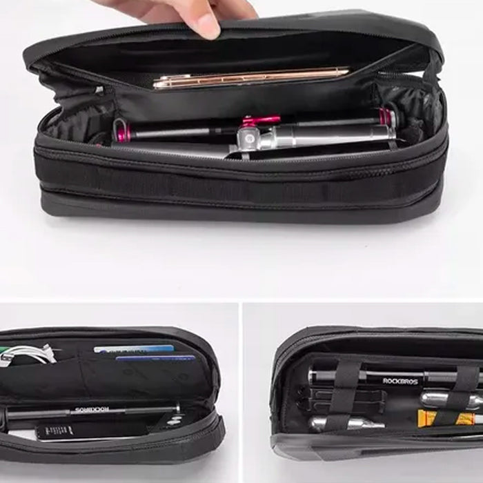 Rockbros B67 waterproof frame bike bag - black