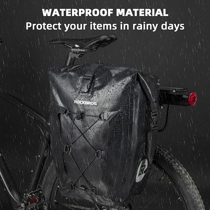 Rockbros 30140022001 waterproof bicycle bag for trunk - black