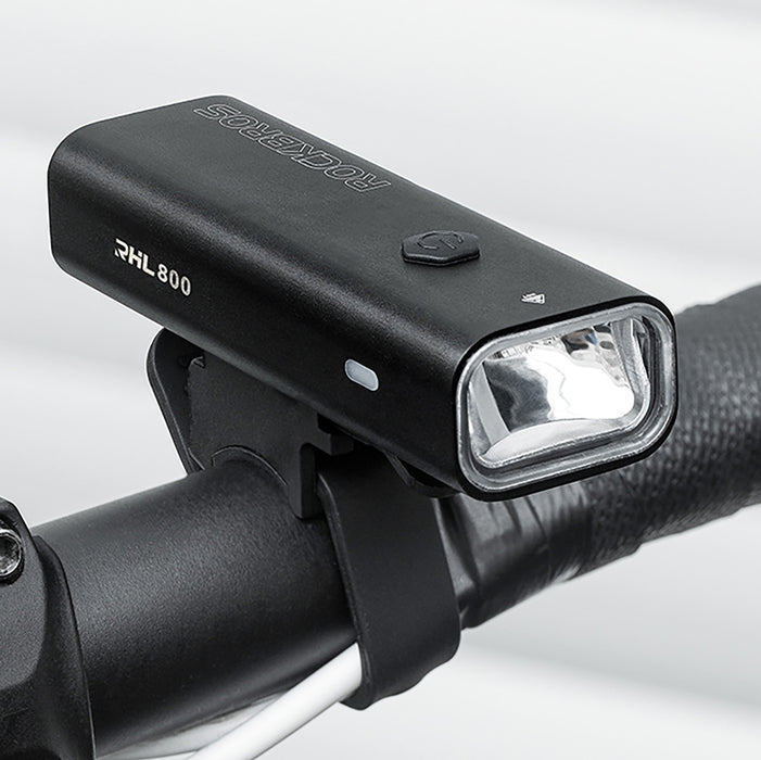 Rockbros 24710012001 front bicycle light 800 lm + USB-C - USB-A cable - black