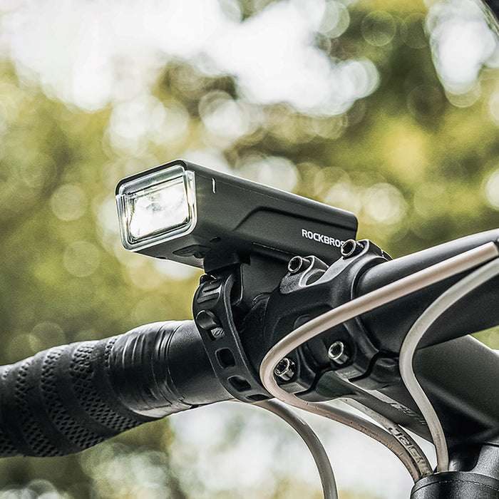Rockbros 24510003001 Front Bike Light 260 lm + USB-C - USB-A Cable - Black