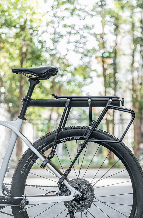 Rockbros 33210004001 bicycle rack with shelf - black