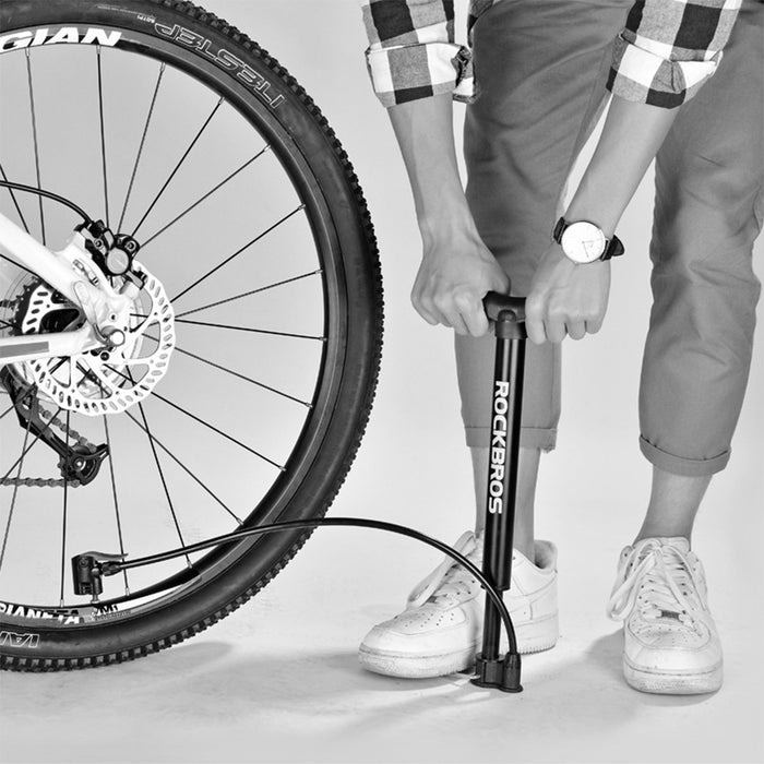 Rockbros A320 floor bicycle pump - black