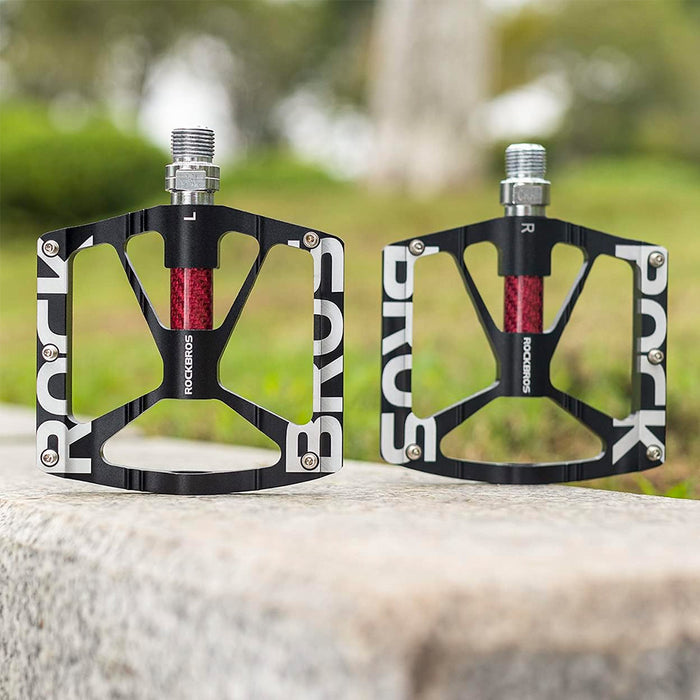 Rockbros 37213071001 Aluminum Alloy Bicycle Pedal Set - Black