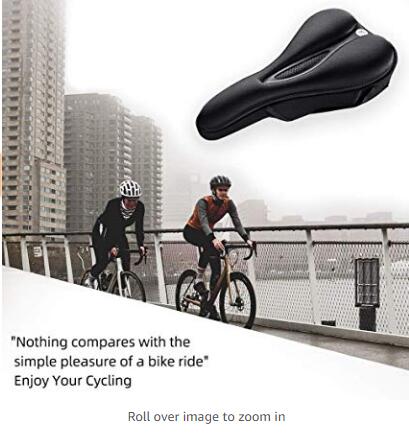 Rockbros LF047-S silicone gel bicycle seat cover size M - black