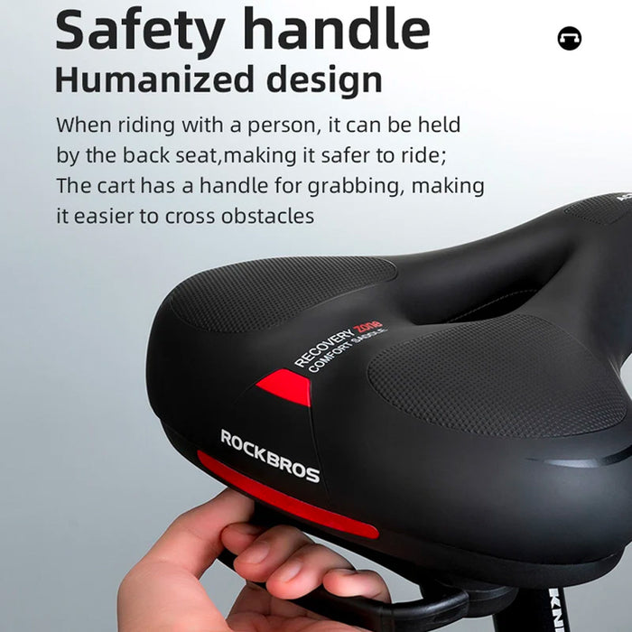 Bicycle saddle Rockbros AQ-6090R (Black-Red)