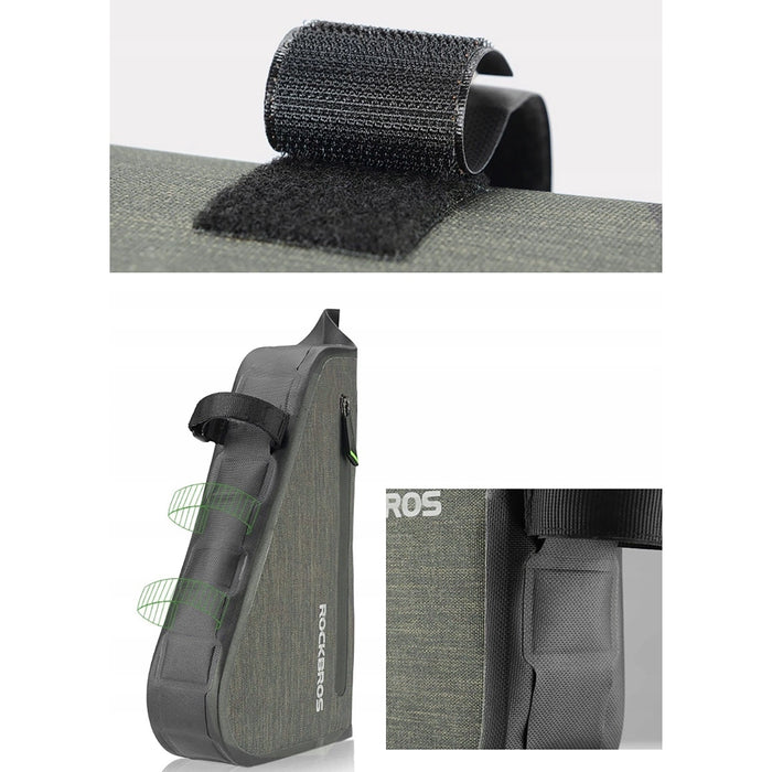 Rockbros AS-017 bicycle frame bag 5 l - dark green