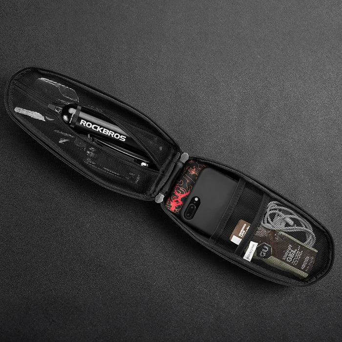 Rockbros B62 bicycle bag for handlebar or frame 2 l - black