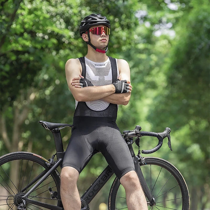 Rockbros RK20022XL short bib shorts with XXL insert - black